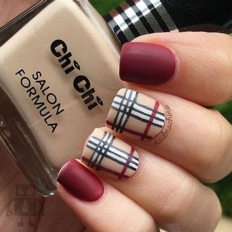 uñas burberry largas|22 ideas de Uñas burberry .